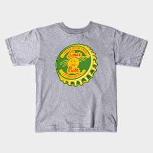 Vintage Sour Puss Lemon Soda Bottlecap Kids T-Shirt